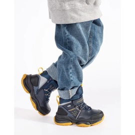 Stivali da ragazzo alti e isolanti blu 1