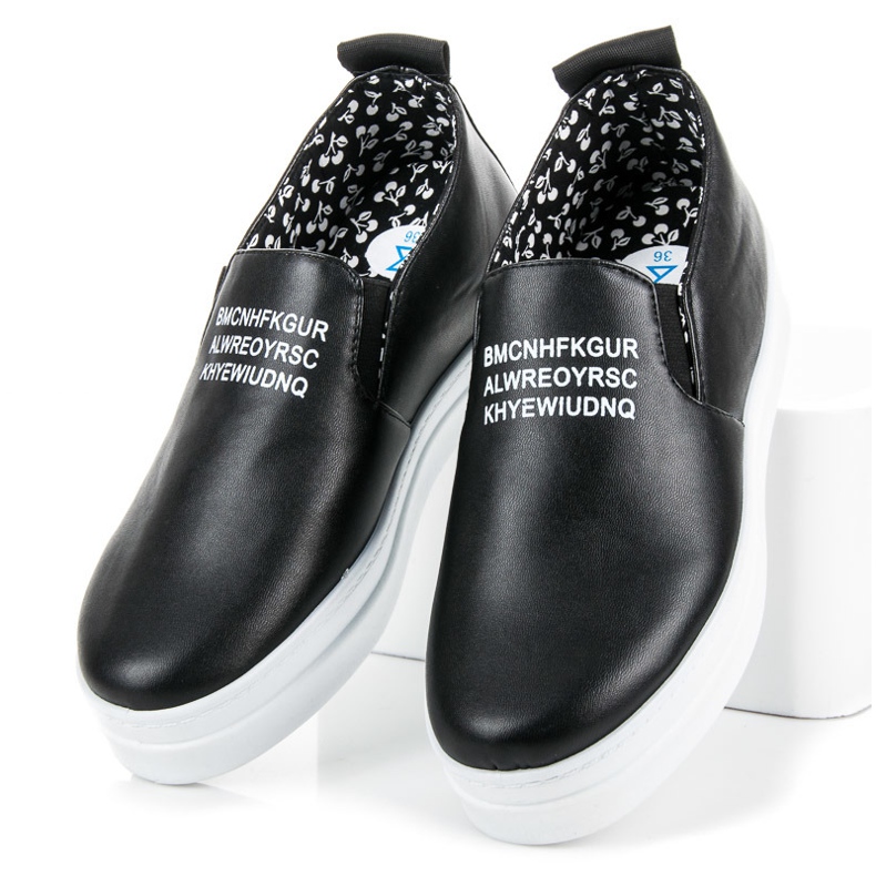 Mckeylor Sneakers slip-on sulla piattaforma nero 2