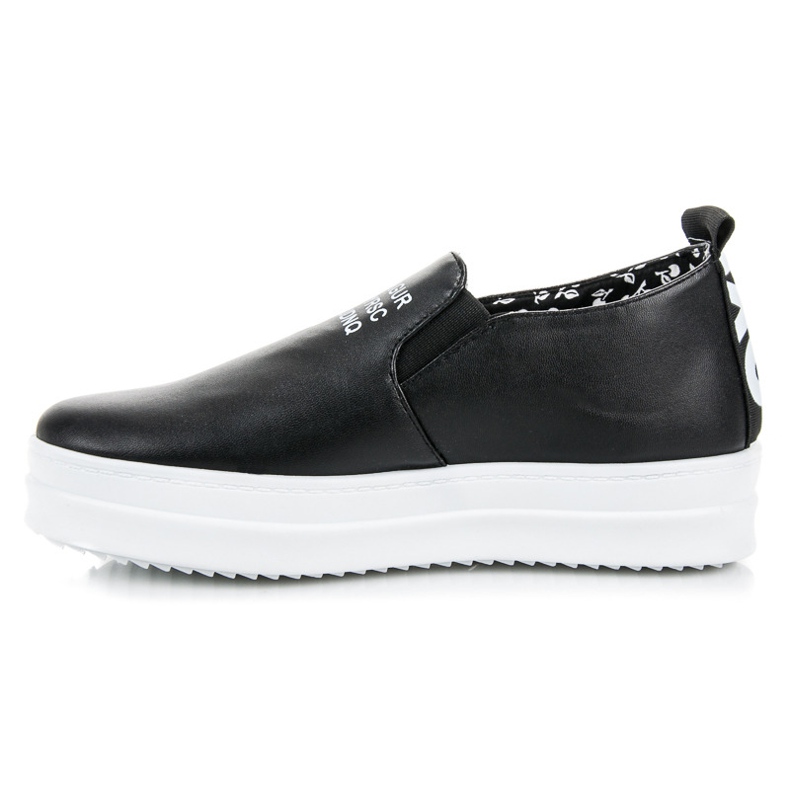 Mckeylor Sneakers slip-on sulla piattaforma nero 1