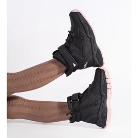 Stivali da ragazza neri isolanti nero 1