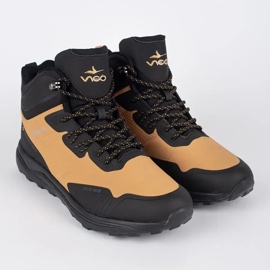 Vico Scarpe da trekking alte da uomo nere e marroni marrone 1