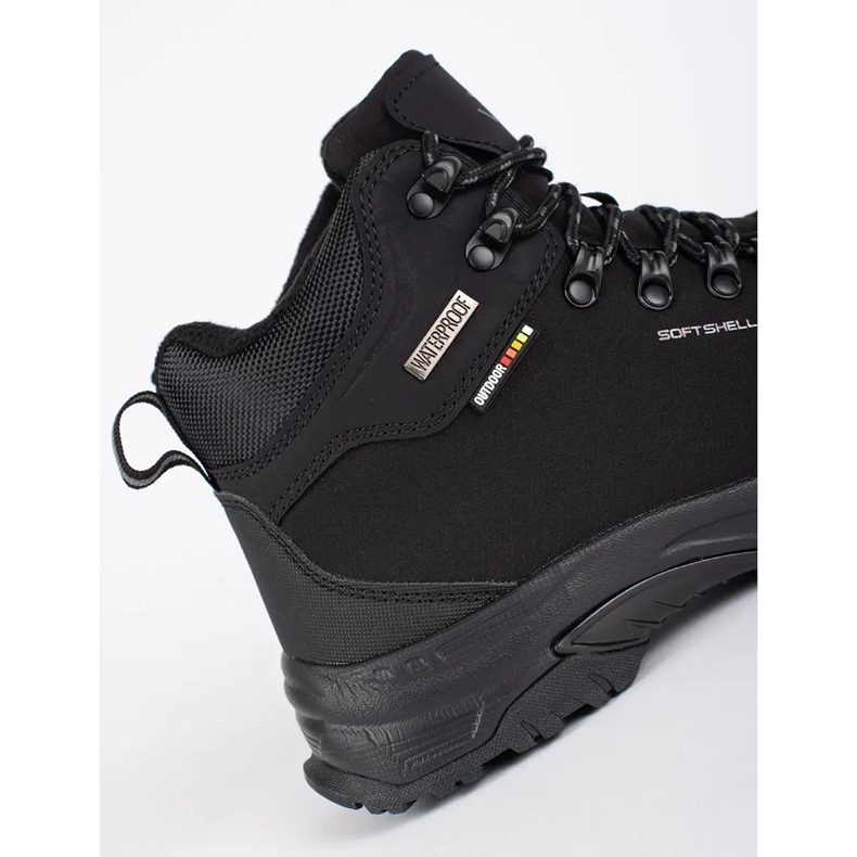 Vico Scarpe da trekking alte da uomo nere nero 2