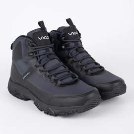 Vico Stivali invernali stringati da uomo blu navy 1