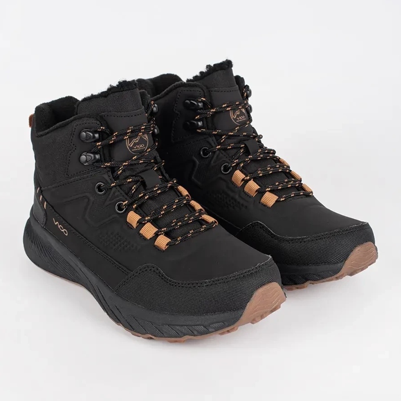 Vico Scarpe da trekking stringate da uomo nere nero 1