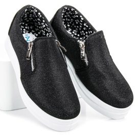 Mckeylor Sneakers con glitter nero 2