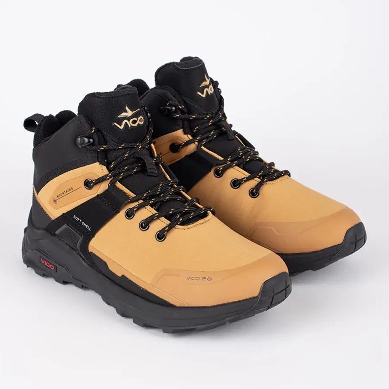 Vico Scarpe da trekking alte da uomo marroni marrone 1