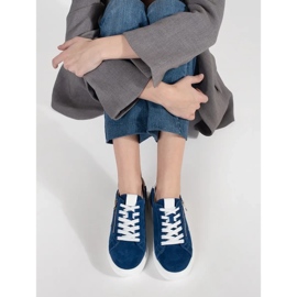 Goodin Sneaker blu su una suola spessa 1