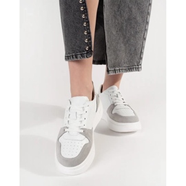 Goodin Sneakers in pelle bianca sulla piattaforma 2