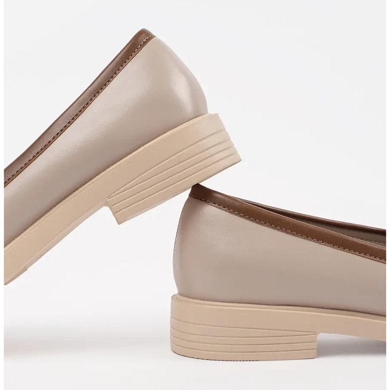 Goodin Beige mocassini da donna eleganti 1