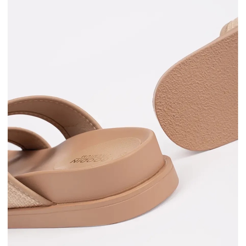 Goodin BEIGE FLIP FLIP DONNE DONNE con fibbie 1