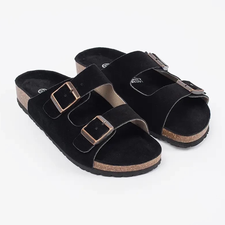 Goodin Infradito in pelle nera nero 1