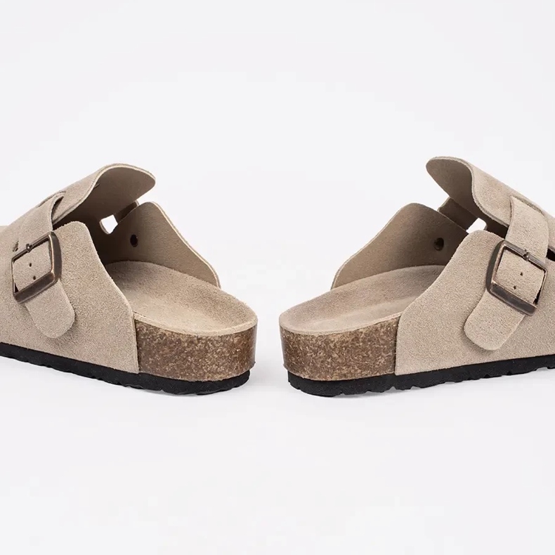 Goodin Flip in pelle da donna leggera beige 1