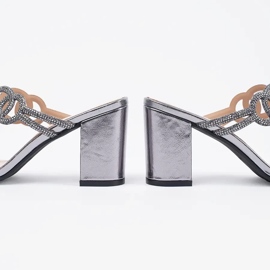 Teli alti argento Sergio Leone con zirconi d'argento 1