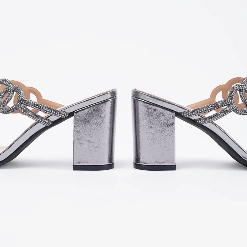 Teli alti argento Sergio Leone con zirconi 1