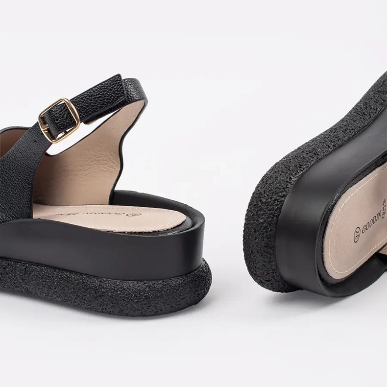 Goodin Sandali da donna comodi neri nero 1