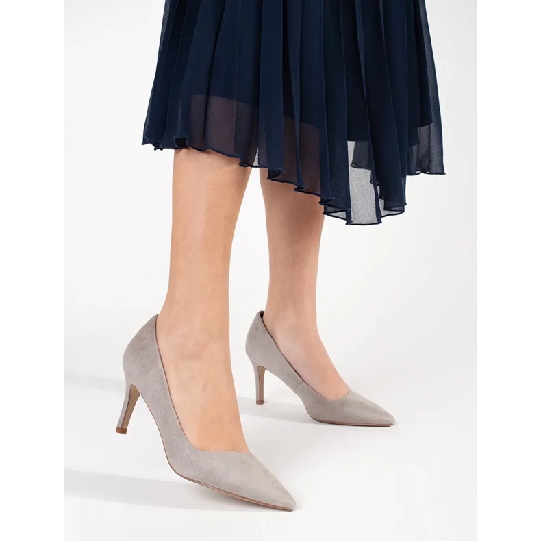 Seastar Décolleté grigie con tacco alto grigio 2