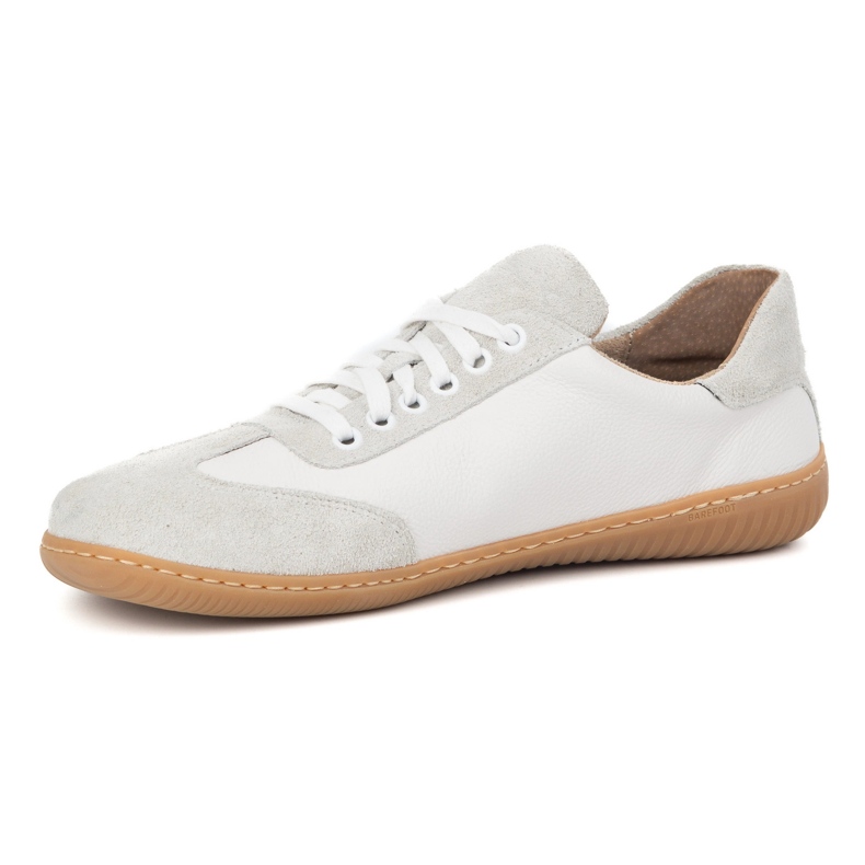 WASAK Scarpe in pelle minimalista maschile a piedi nudi 0742W BIANCA bianco 1