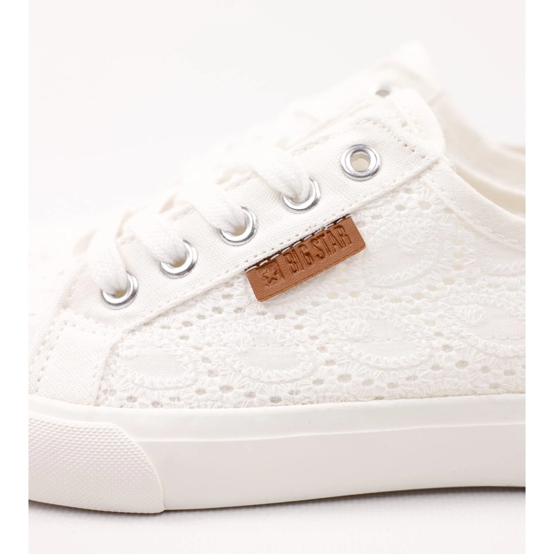 Big Star Star Women's Sneakers con Pattern W274925 White bianca 1