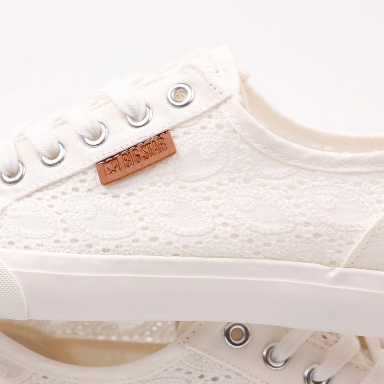 Big Star Star Women's Sneakers con Pattern W274925 White bianca 2