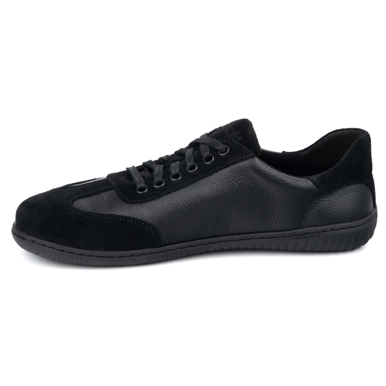 WASAK Scarpe in pelle minimalista maschile a piedi nudi 0742W Black Pas nero 1