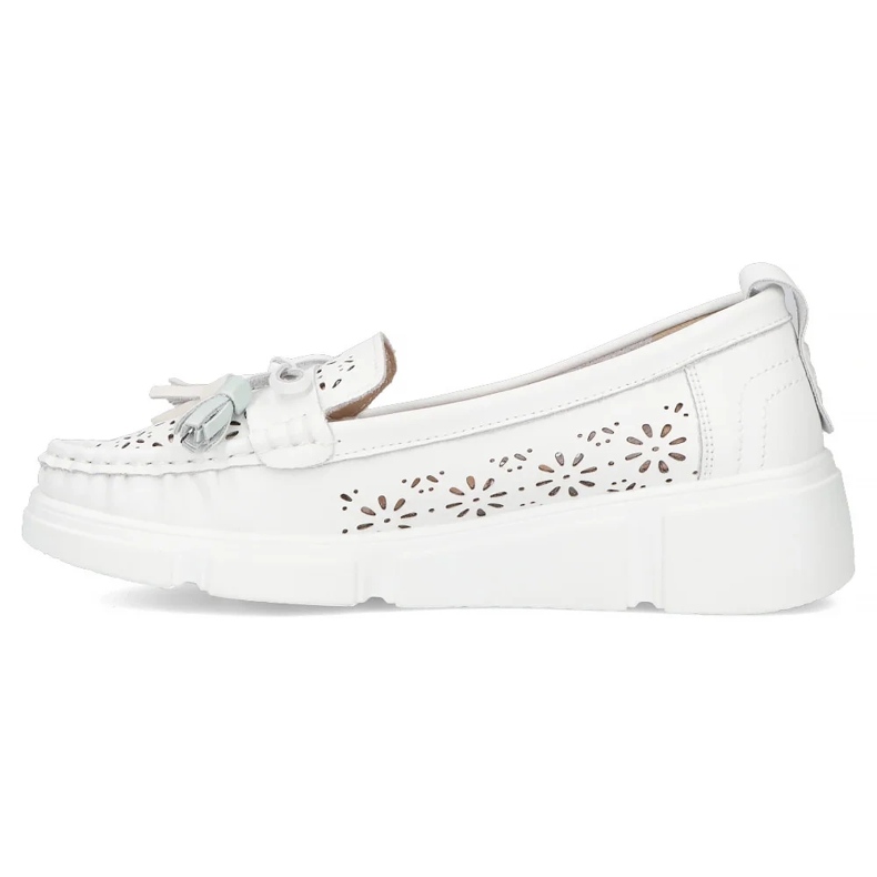 FILIPPO DP6705/25 mocassini in pelle bianco 1