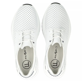 Sneaker in pelle Filippo DP6022/25 bianco 2