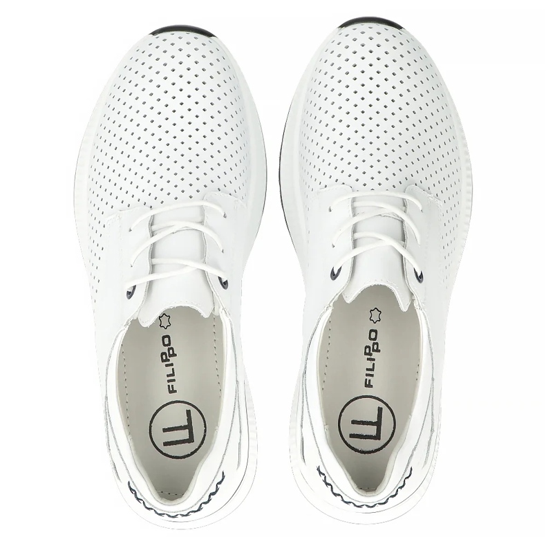 Sneaker in pelle Filippo DP6022/25 bianca 2