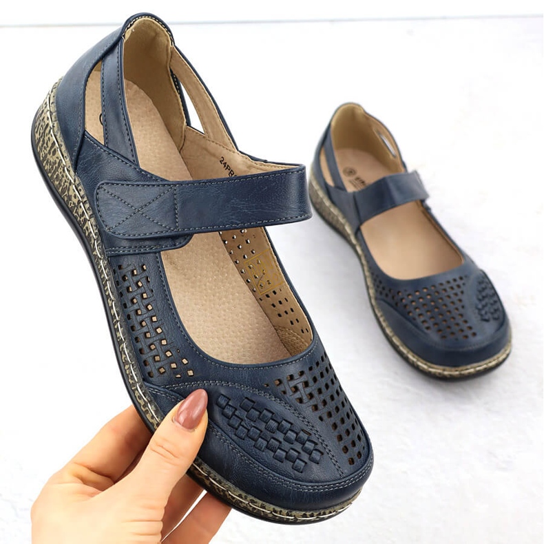 Scarpe da donna con Blue Navy Blue UNISOFT 7026 1