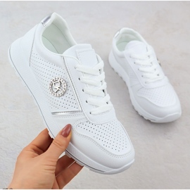 Scarpe sportive da donna White Potocki Py16342 bianca 1