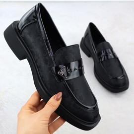 Scarpe da donna Lords Black Potocki SZ12650 nero 1