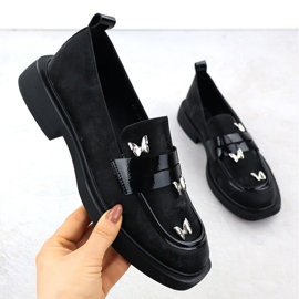SCARPE DONNE LORDS con farfalle Black Potocki SZ12650 nero 1