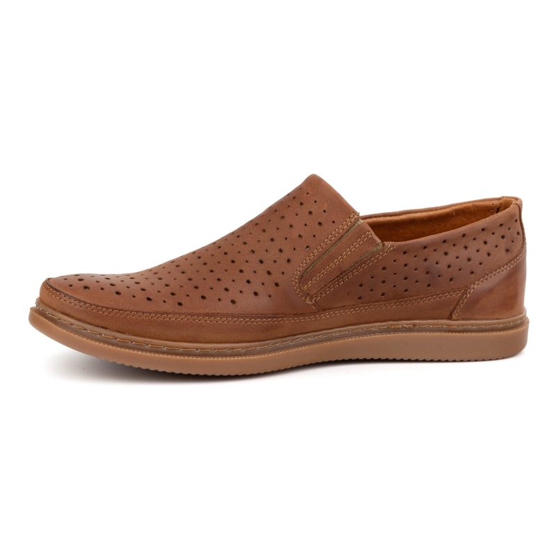 Polbut Scarpe in pelle aperta 2107L Camel marrone 1