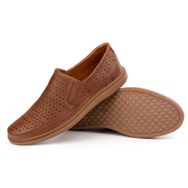 Polbut Scarpe in pelle aperta 2107L Camel marrone 3