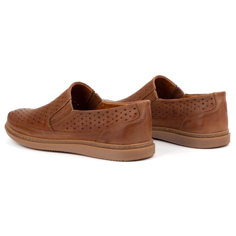 Polbut Scarpe in pelle aperta 2107L Camel marrone 4