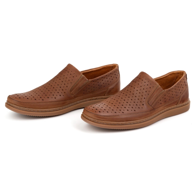Polbut Scarpe in pelle aperta 2107L Camel marrone 6