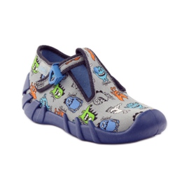 Pantofole ragazzi creature Befado 110p308 grigio blu 1