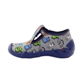 Pantofole ragazzi creature Befado 110p308 grigio blu 2