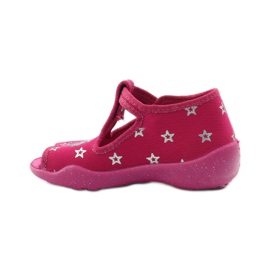 Ciabatte per scarpe per bambini Befado 213p102 rosa grigio 2