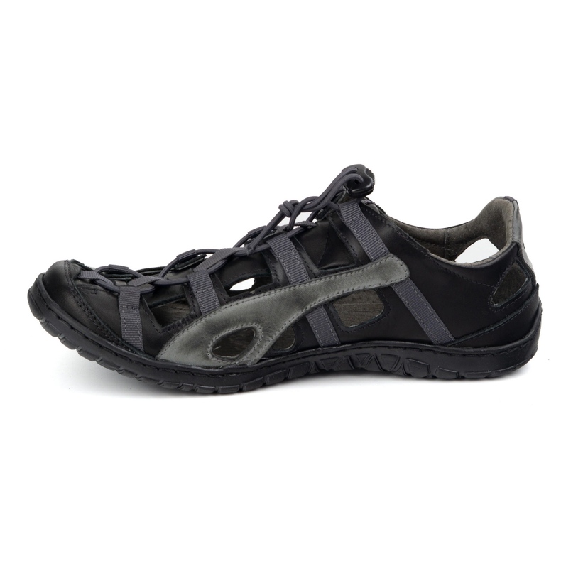 Olivier Scarpe per biciclette in pelle maschile 262kz nero 1