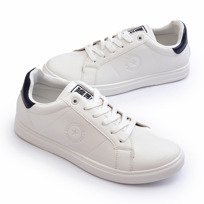 Sneakers Basse da Uomo Eco Pelle Big Star NN174282 Bianco bianca 2