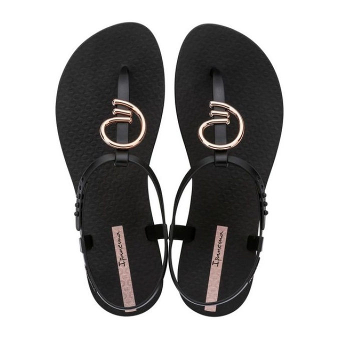 Ipanema Classe Shyrish 83656 BD172 Sandles Black Gold Look nero 1