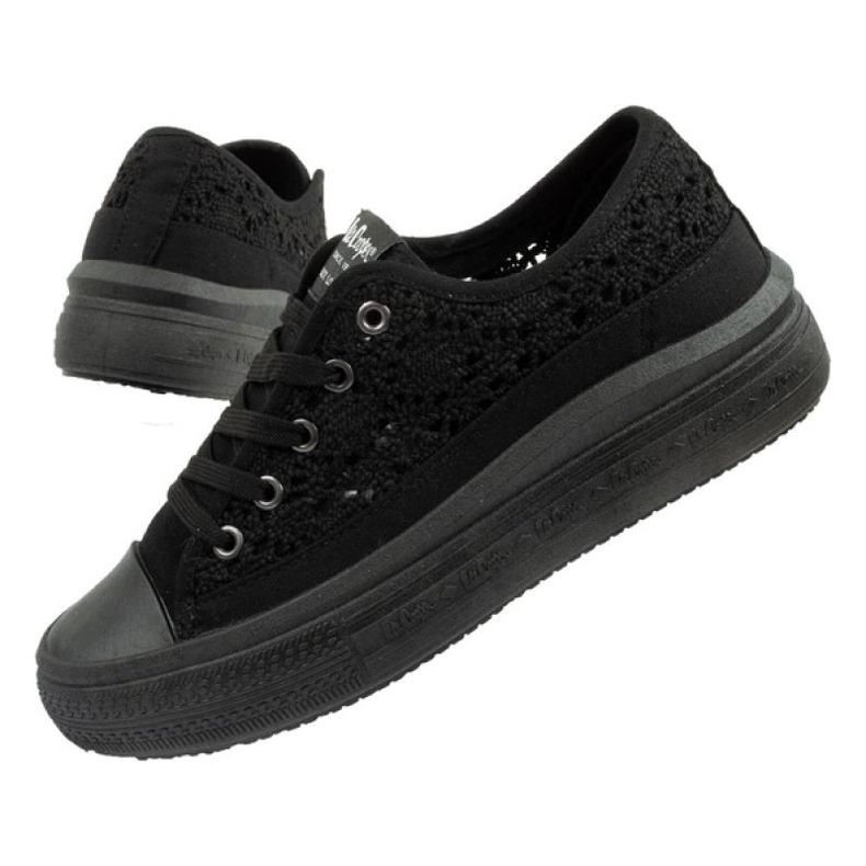 Lee Cooper LCW-23-44-1618L Scarpe Sneaker in pizzo nero 1