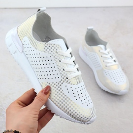 Białe artiker 56c1036 scarpe sportive in pelle aperta bianco 1
