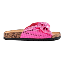 Comode infradito con fiocco rosa 2