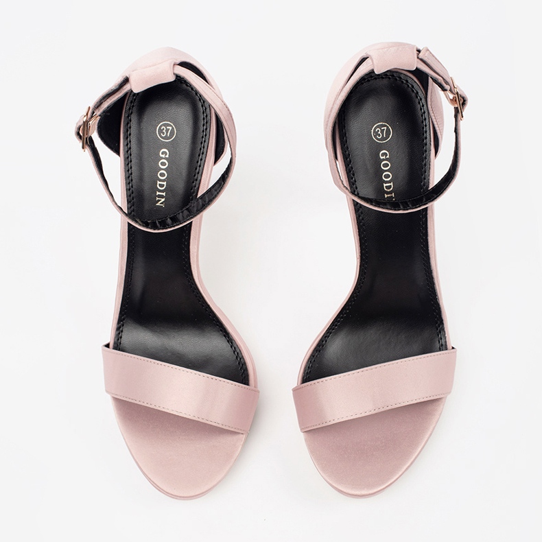 Sandali con tacco alto da donna Shelovet rosa 1