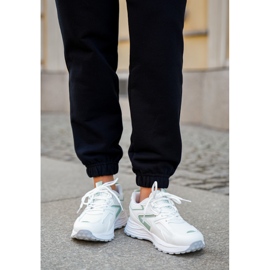 Scarpe sportive femminili Big Star NN274A095 Sistema Hi-Poly Sistema bianco-verde bianco 2