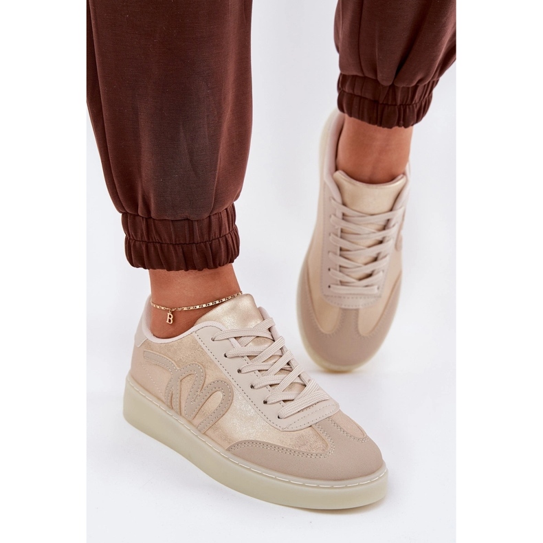 Scarpe eco-beige eco-beige eco d'oro 1