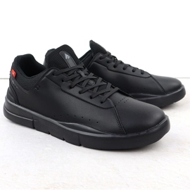 Scarpe sportive in pelle maschile nero McArthur MC19 1