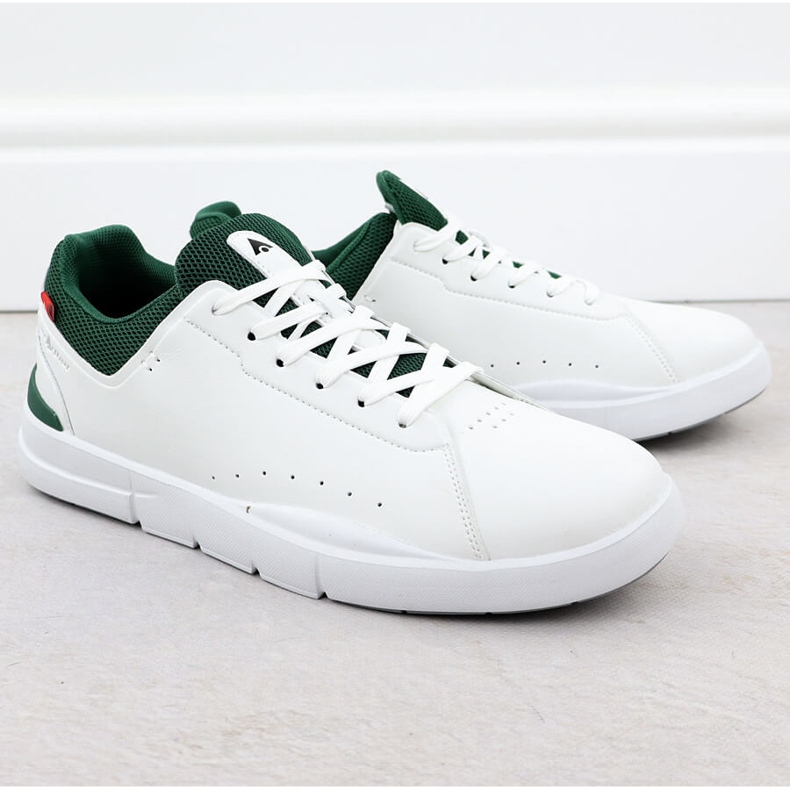 Scarpe sportive in pelle maschile bianca McArthur MC19 1
