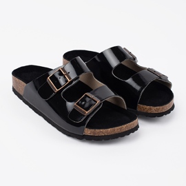Goodin Flip Black Flip su una suola piatta nero 1